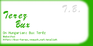 terez bux business card